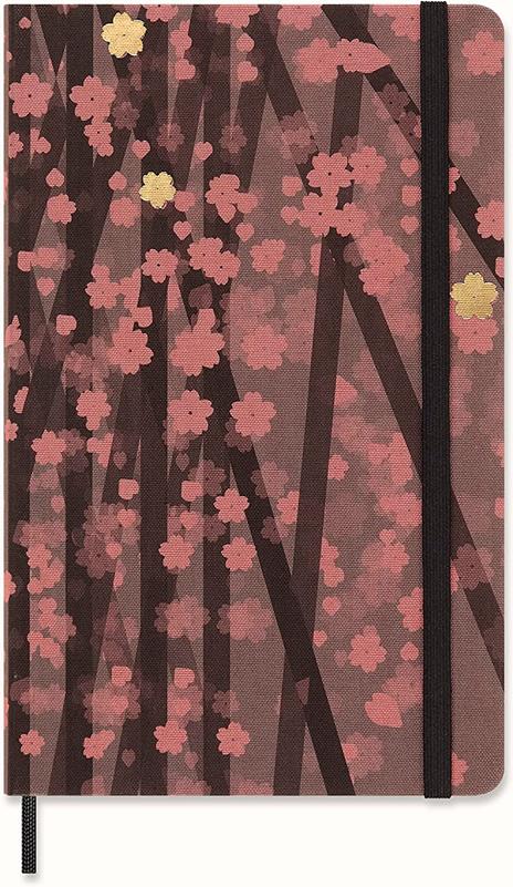 Carnet - Moleskine Limited Edition - Sakura - Fabric Hard Cover, Large, Plain - Kosuke Tsumura | Moleskine - 5 | YEO