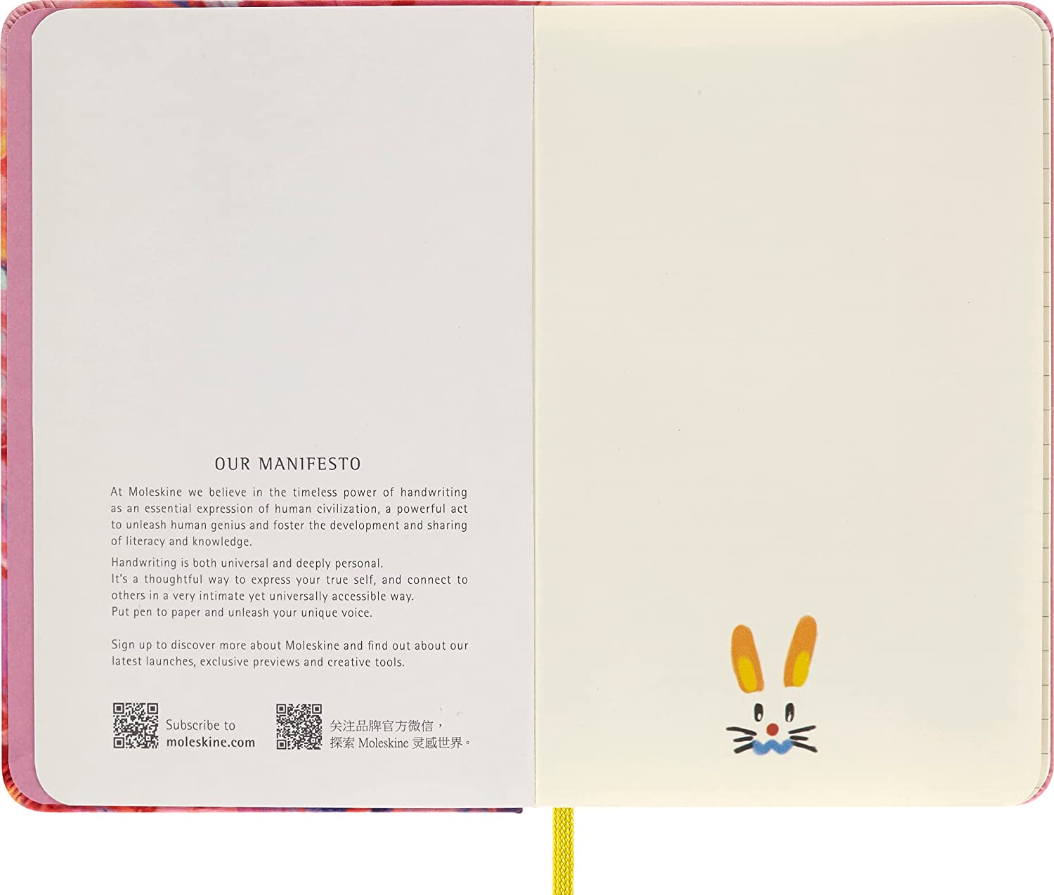 Carnet - Moleskine Limited Edition - Year of the Rabbit - Fabric Hard Cover, Pocket, Ruled - Angel Chen | Moleskine - 1 | YEO