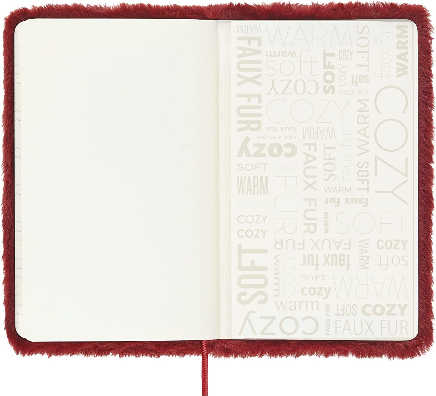 Carnet - Moleskine Faux Fur - Hard Cover, Large, Ruled - Maple Red | Moleskine - 4 | YEO