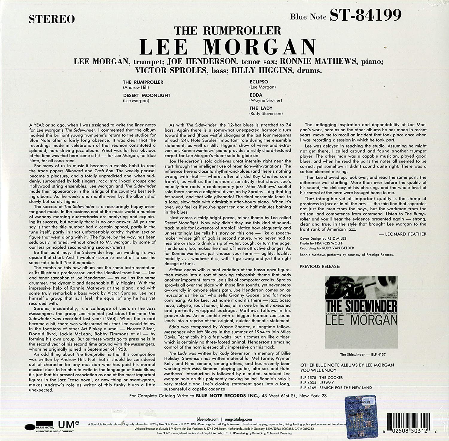 The Rumproller - Vinyl | Lee Morgan