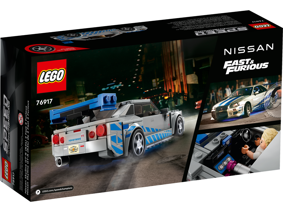 LEGO Speed Champions - 2 Fast 2 Furious Nissan Skyline GT-R (R34) (76917) | LEGO - 5 | YEO