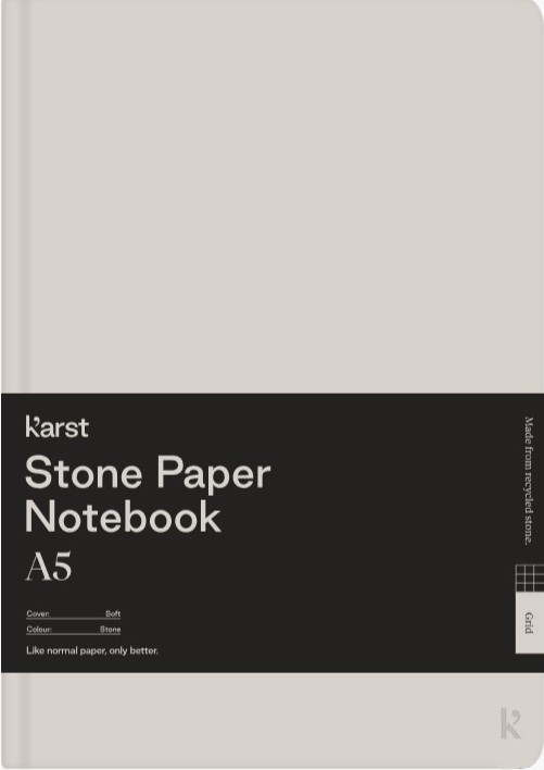 Carnet A5 - Stone Paper - Softcover, Grid - Stone | Karst - 3 | YEO