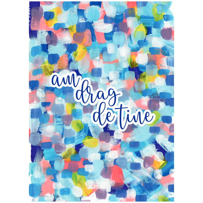 Felicitare - Love - Confetti - Am drag de tine | Ana-Maria Galeteanu Ilustrator - 2 | YEO