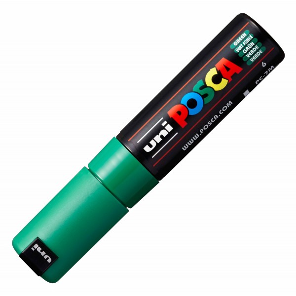 Marker - Posca PC-7M, 4.5-5.5mm, verde | Uni - 1 | YEO