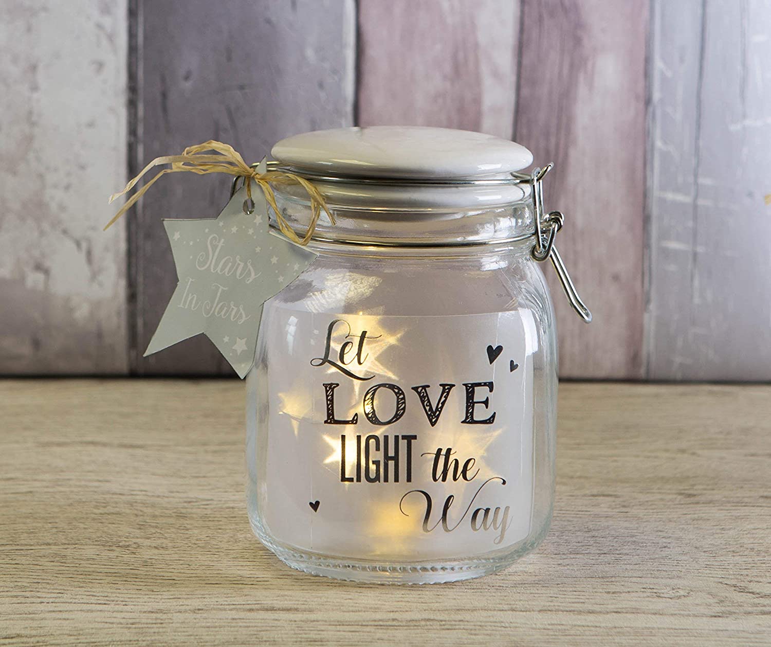 Decoratiune - Stars In Jars - Let Love Light The Way | Boxer