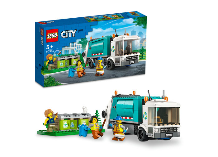 LEGO® City 60386 - Camion de reciclare, 261 piese | LEGO