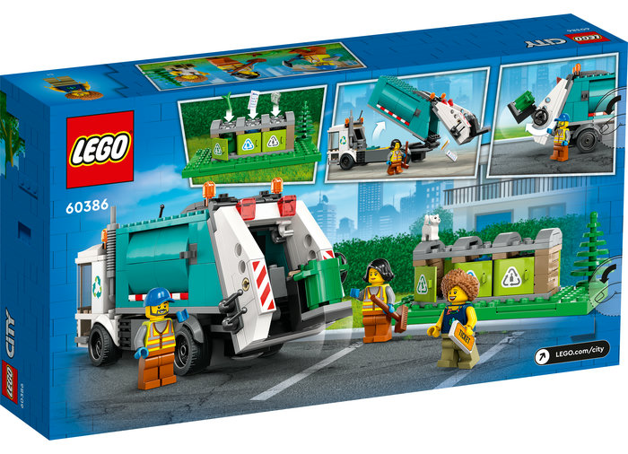 LEGO® City 60386 - Camion de reciclare, 261 piese | LEGO