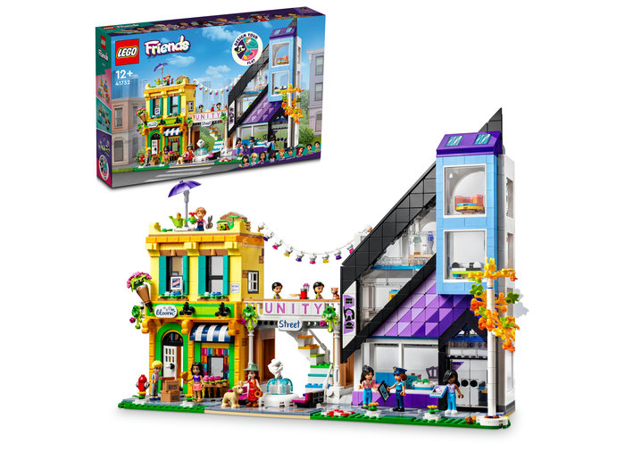 LEGO Friends 41732 -  Florarie si magazin de design in centrul orasului,2010 piese | LEGO