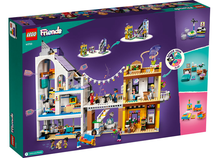 LEGO Friends 41732 - Florarie si magazin de design in centrul orasului,2010 piese | LEGO - 1 | YEO