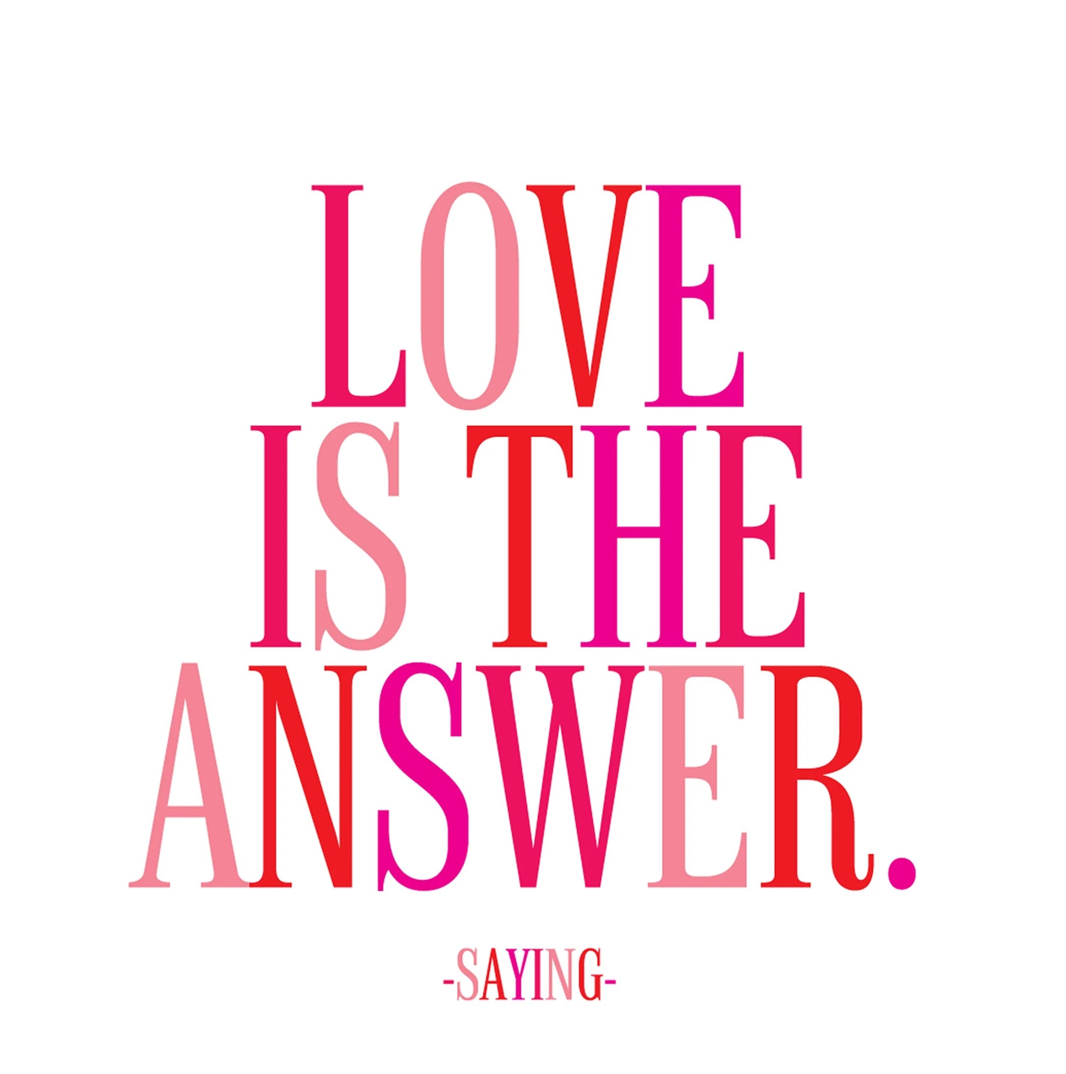 Magnet - Love Is the Answer | Quotable Cards
