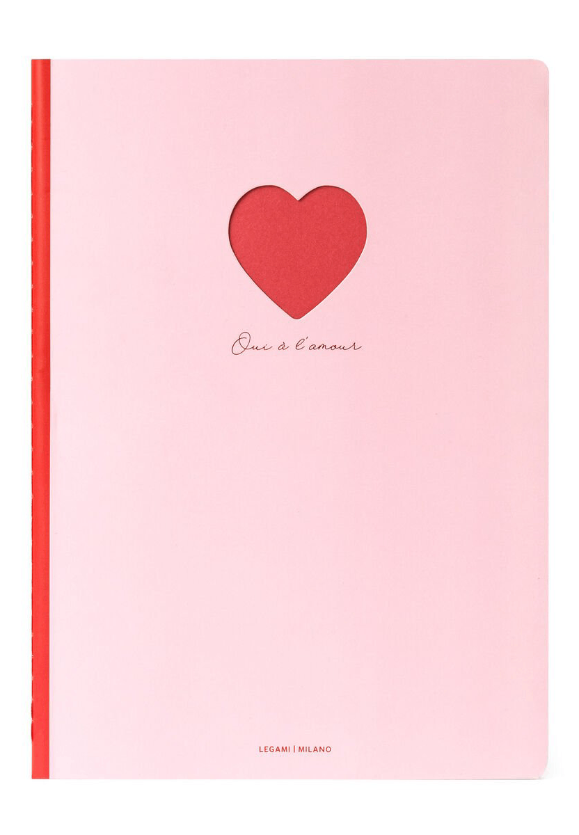 Carnet - Large, Lined - Heart | Legami - 3 | YEO