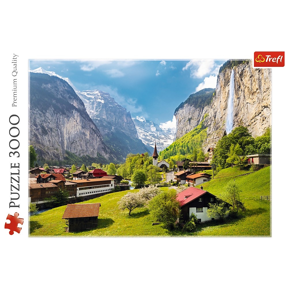 Puzzle 3000 piese - Orasul Lauterbrunnen Elvetia | Trefl