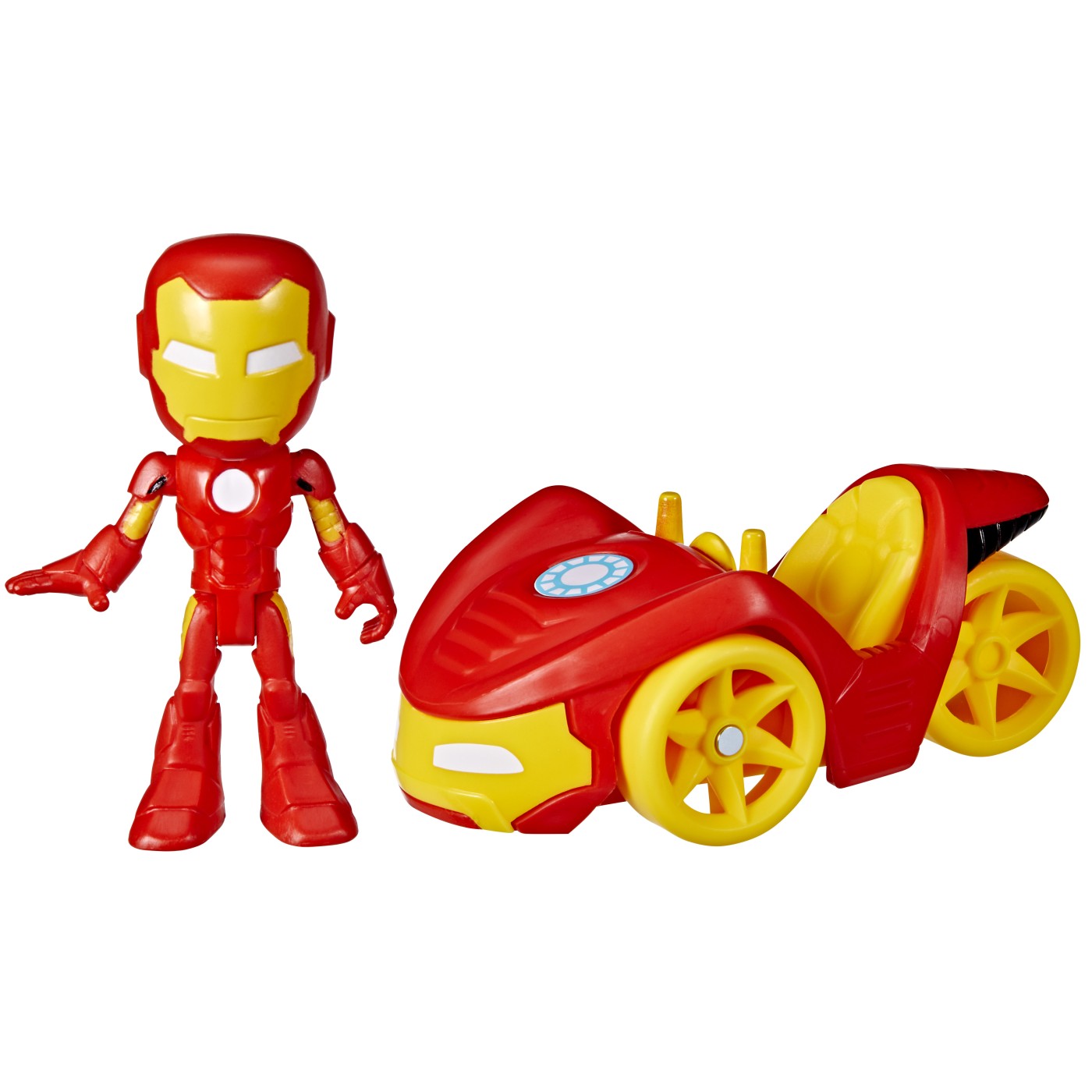 Set figurina si masinunta - Spidey And His Amazing Friends - Iron Man & Iron Racer | Hasbro - 5 | YEO