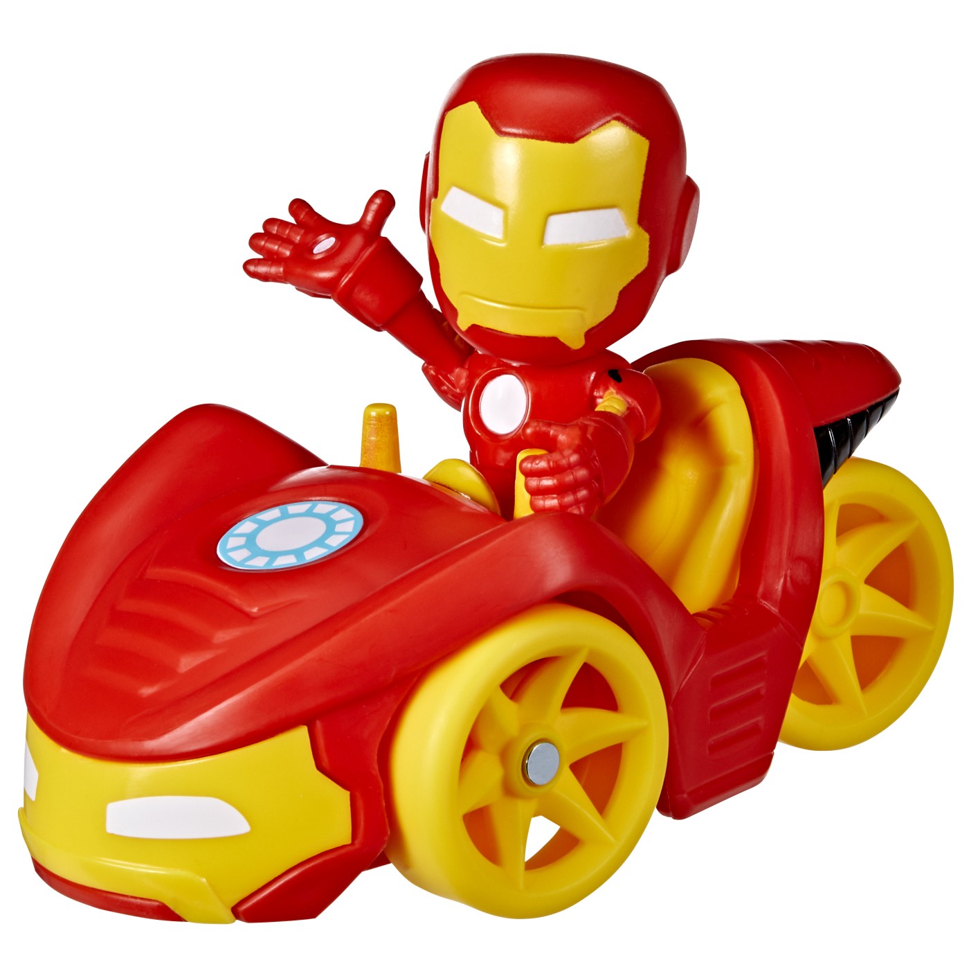 Set figurina si masinunta - Spidey And His Amazing Friends - Iron Man & Iron Racer | Hasbro - 6 | YEO