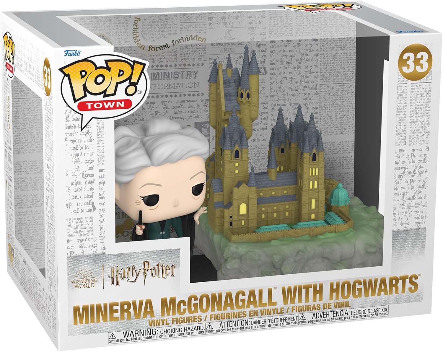 Figurina - Harry Potter - Minerva McGonagall with Hogwarts | Funko - 2 | YEO