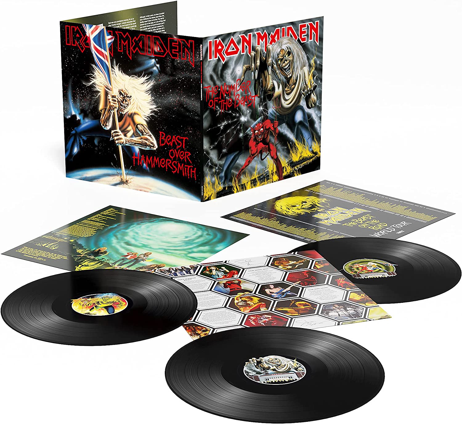 The Number Of The Beast and Beast Over Hammersmith - Vinyl | Iron Maiden