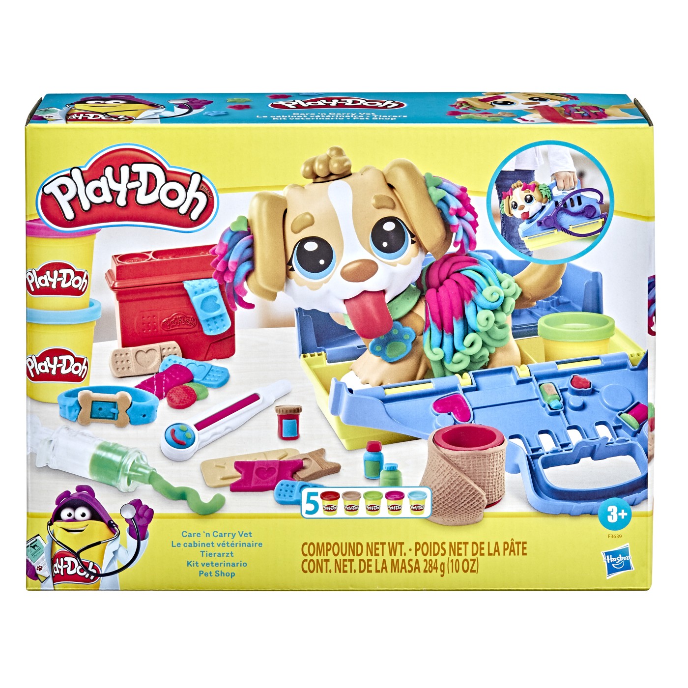 Set de joaca - Play-Doh - Care \'n Cary Vet | Hasbro - 6 | YEO