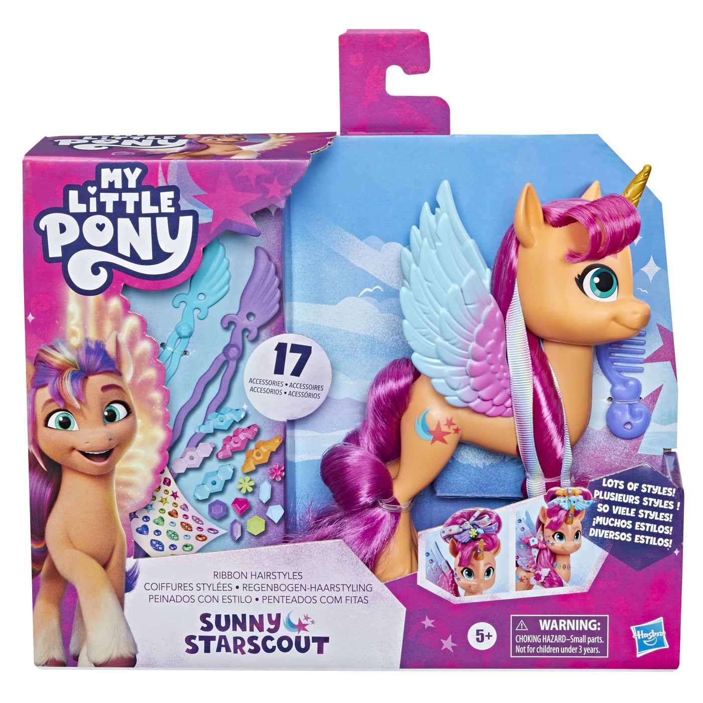 Figurina - My Little Pony - Ribbon Hairstyles: Sunny Starscout | Hasbro - 6 | YEO