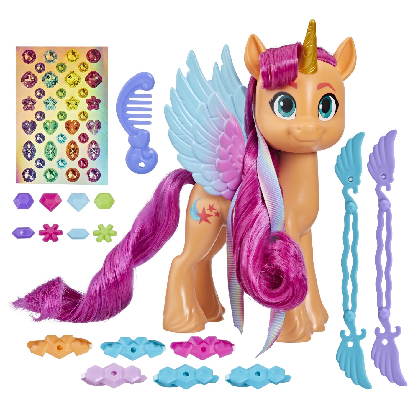 Figurina - My Little Pony - Ribbon Hairstyles: Sunny Starscout | Hasbro - 4 | YEO