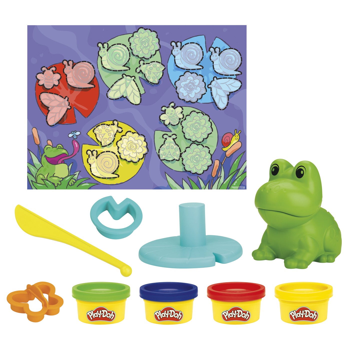 Set de joaca - Play-Doh - Frog\'n Colors Starter Set | Hasbro