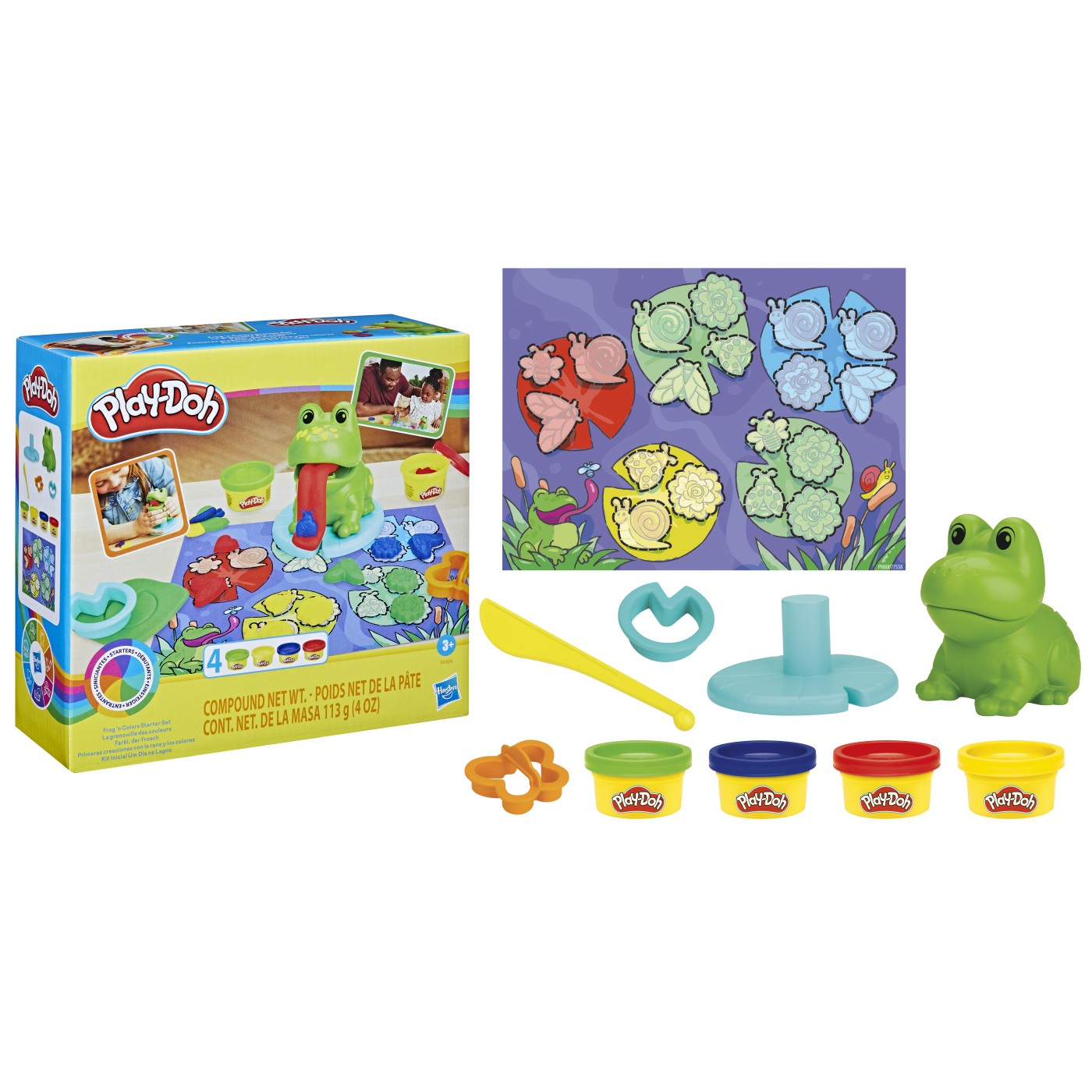 Set de joaca - Play-Doh - Frog\'n Colors Starter Set | Hasbro - 4 | YEO