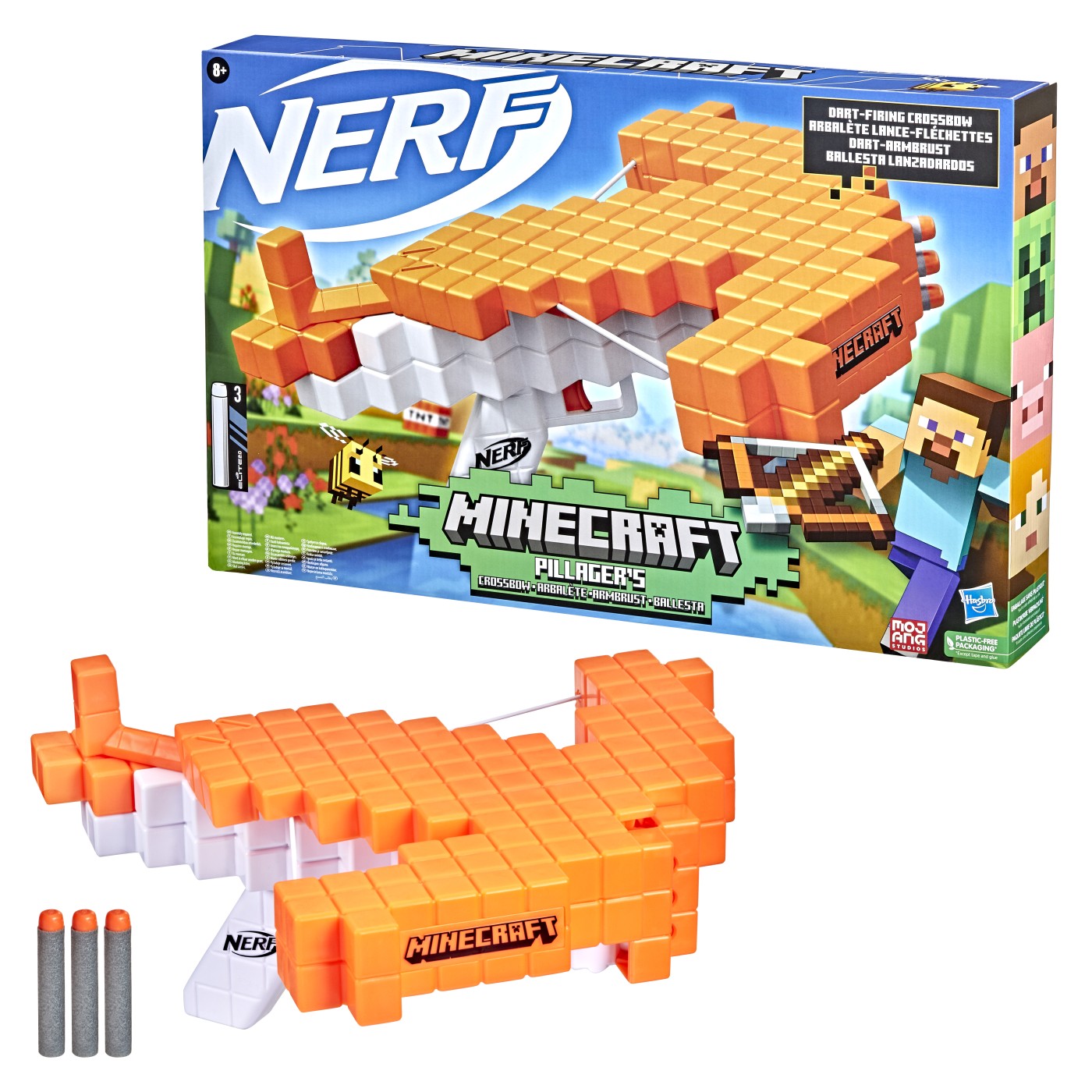 Blaster Nerf - Minecraft Pillagers Crossbow | Hasbro - 3 | YEO