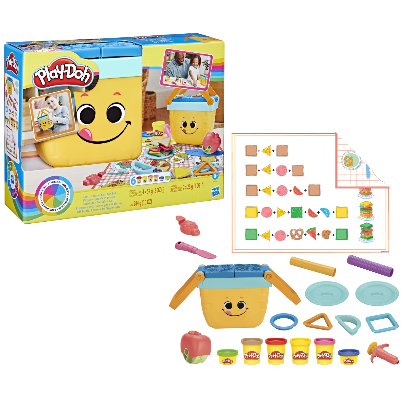 Set plastilina - Play-Doh - Picnic Shapes Starter Set | Hasbro - 3 | YEO