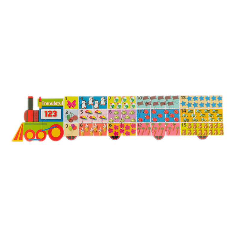 Puzzle educativ - Trenuletul 123 | Happyschool - 3