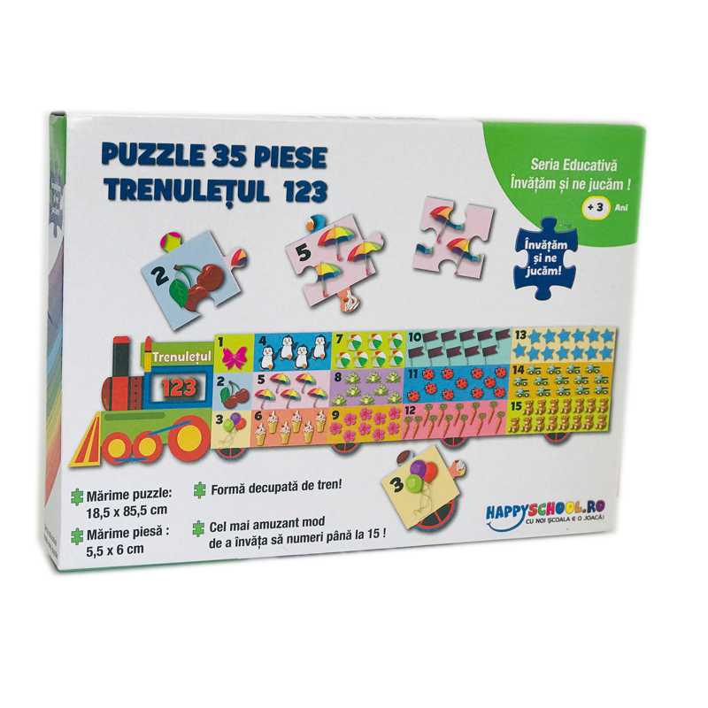 Puzzle educativ - Trenuletul 123 | Happyschool - 4