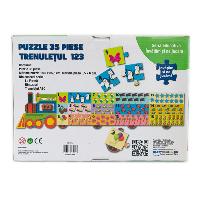 Puzzle educativ - Trenuletul 123 | Happyschool - 5