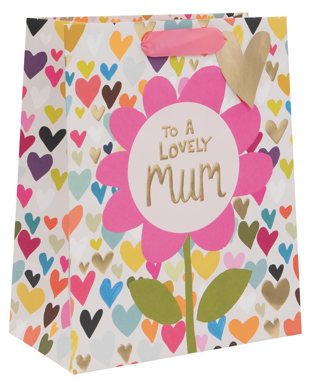 Punga de cadou - Large - Hearts and Flowers | Glick