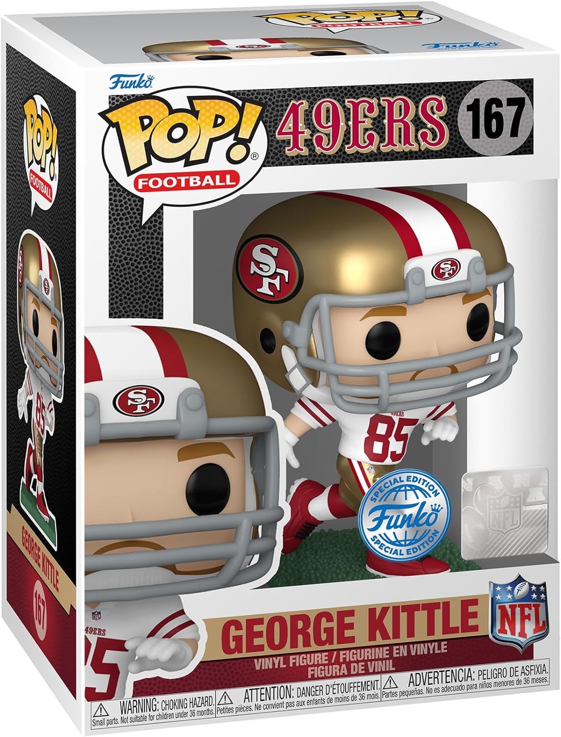 Figurina - Pop! Football - 49ers - George Kittle - Special edition | Funko