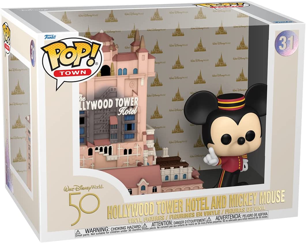 Figurina - Pop! Town - Walt Disney World 50th - Hollywood Tower Hotel and Mickey Mouse | Funko - 1 | YEO