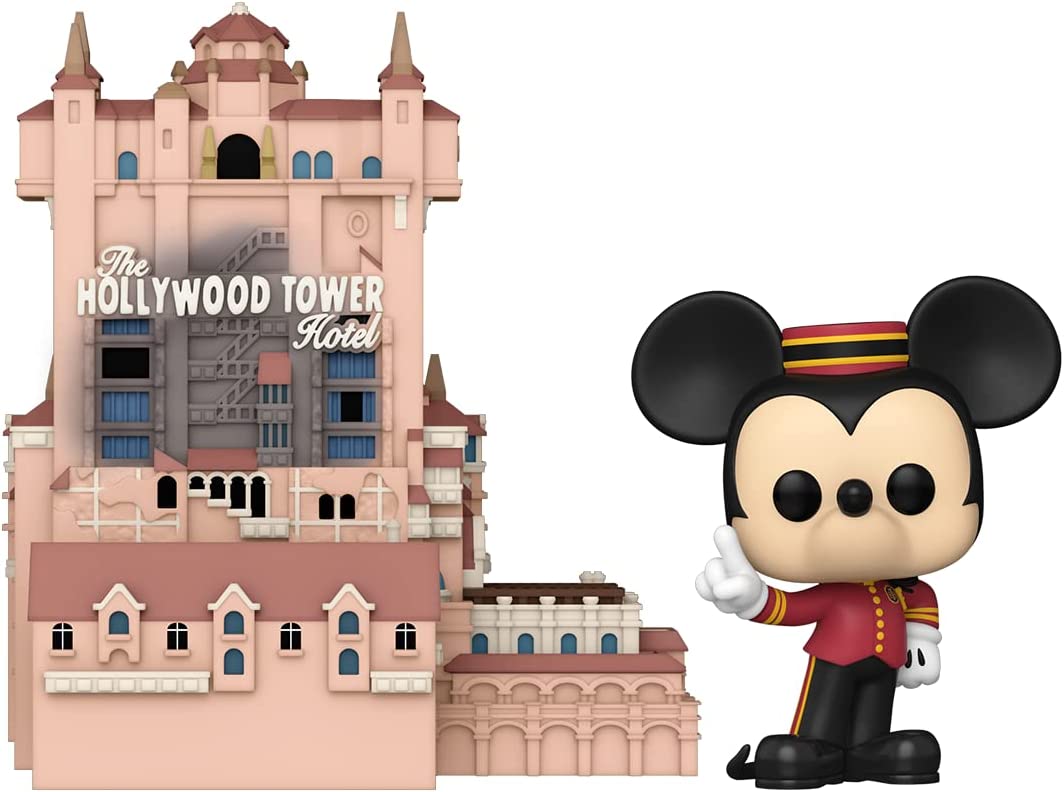 Figurina - Pop! Town - Walt Disney World 50th - Hollywood Tower Hotel and Mickey Mouse | Funko