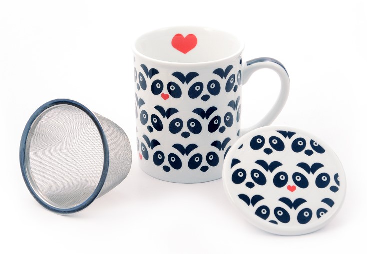 Cana cu infuzor si capac - Herb Tea Panda | Dethlefsen & Balk