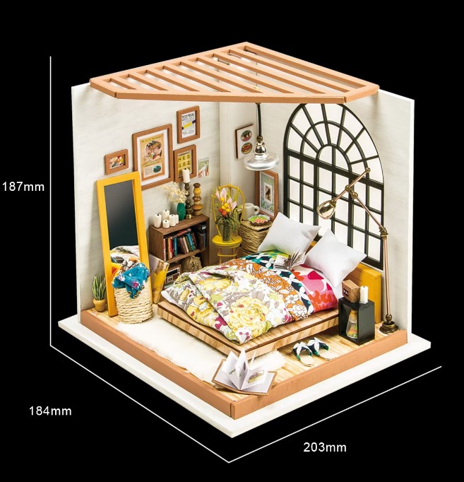 Puzzle 3D - Casuta DIY - Dormitorul lui Alice | Robotime - 10