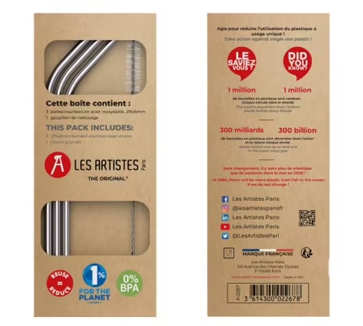 Set paie metalice cu perie  | Les Artistes