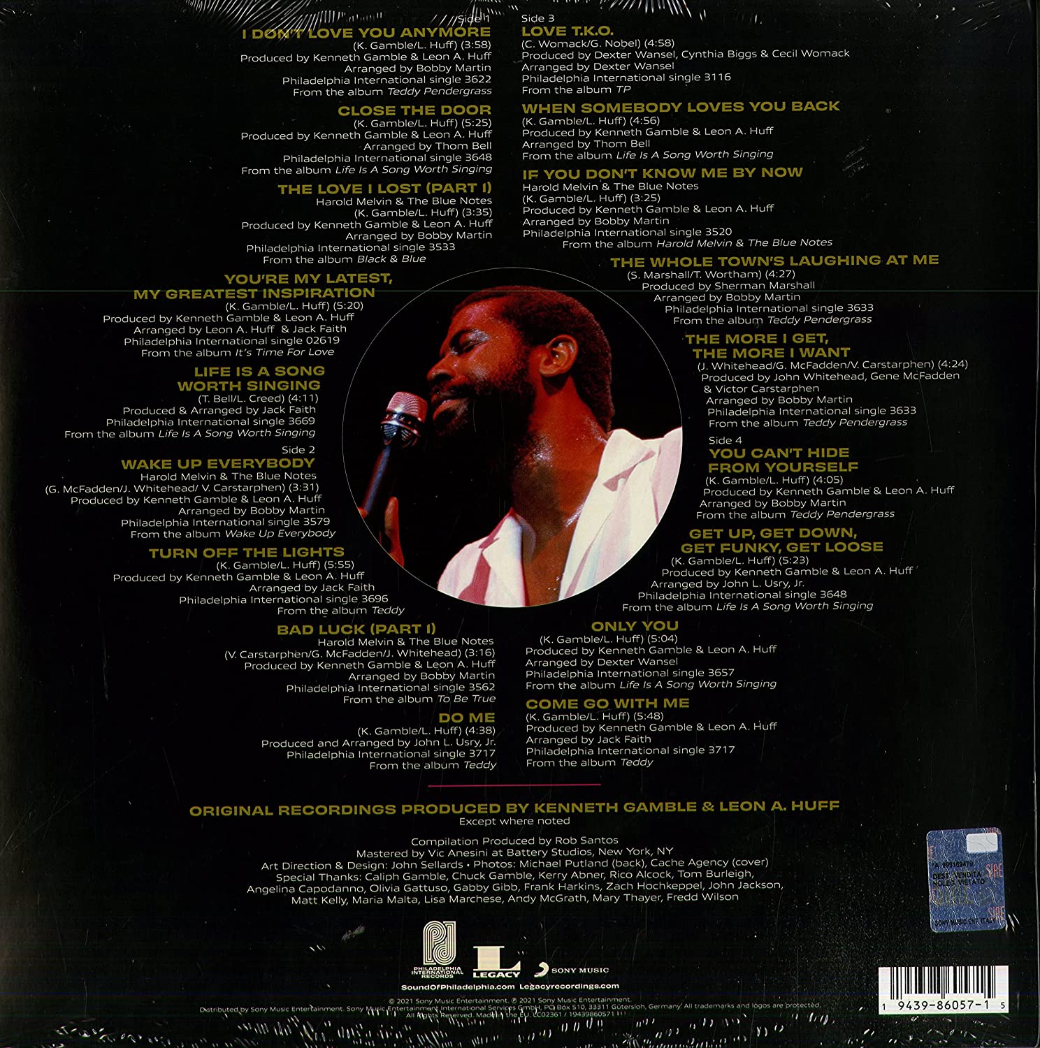 The Best Of Teddy Pendergrass - Vinyl | Teddy Pendergrass