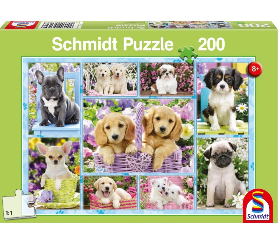 Puzzle 200 piese - Puppies | Schmidt