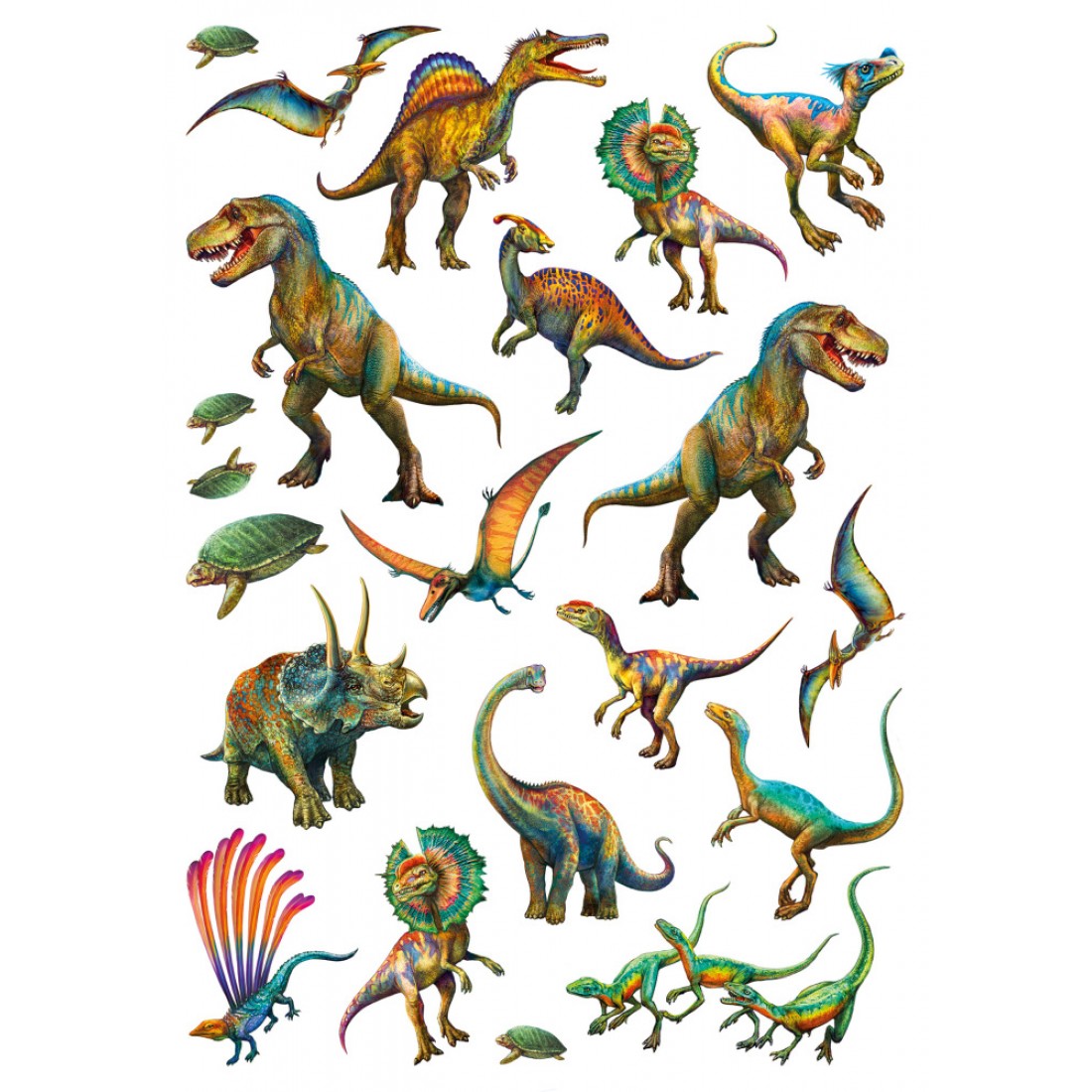 Puzzle 150 piese - Wild Dinosaurs (cu tatuaj) | Schmidt - 1