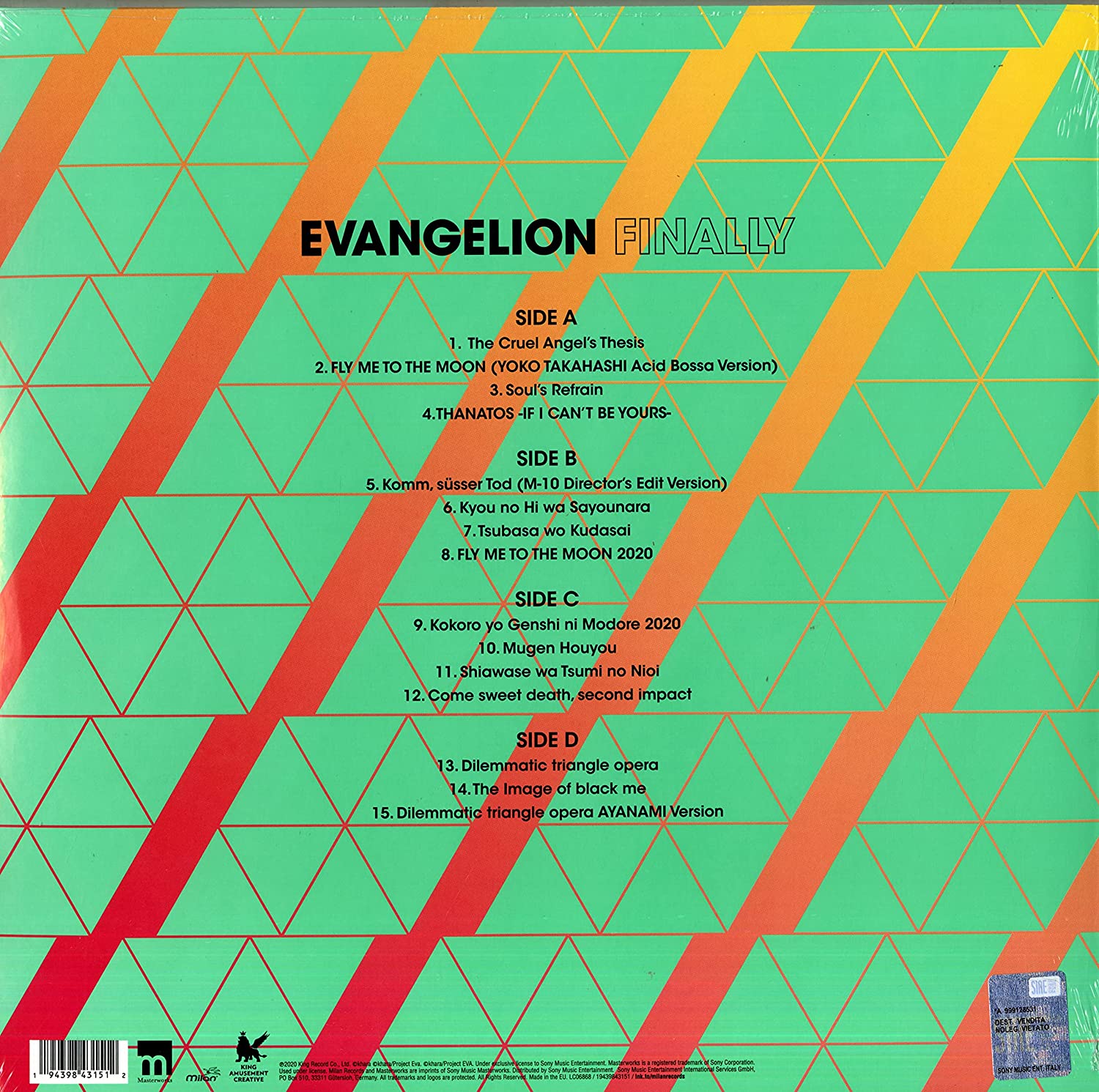 Evangelion Finally (Pink and Magenta Splatter Vinyl) | Various Artists - 1 | YEO