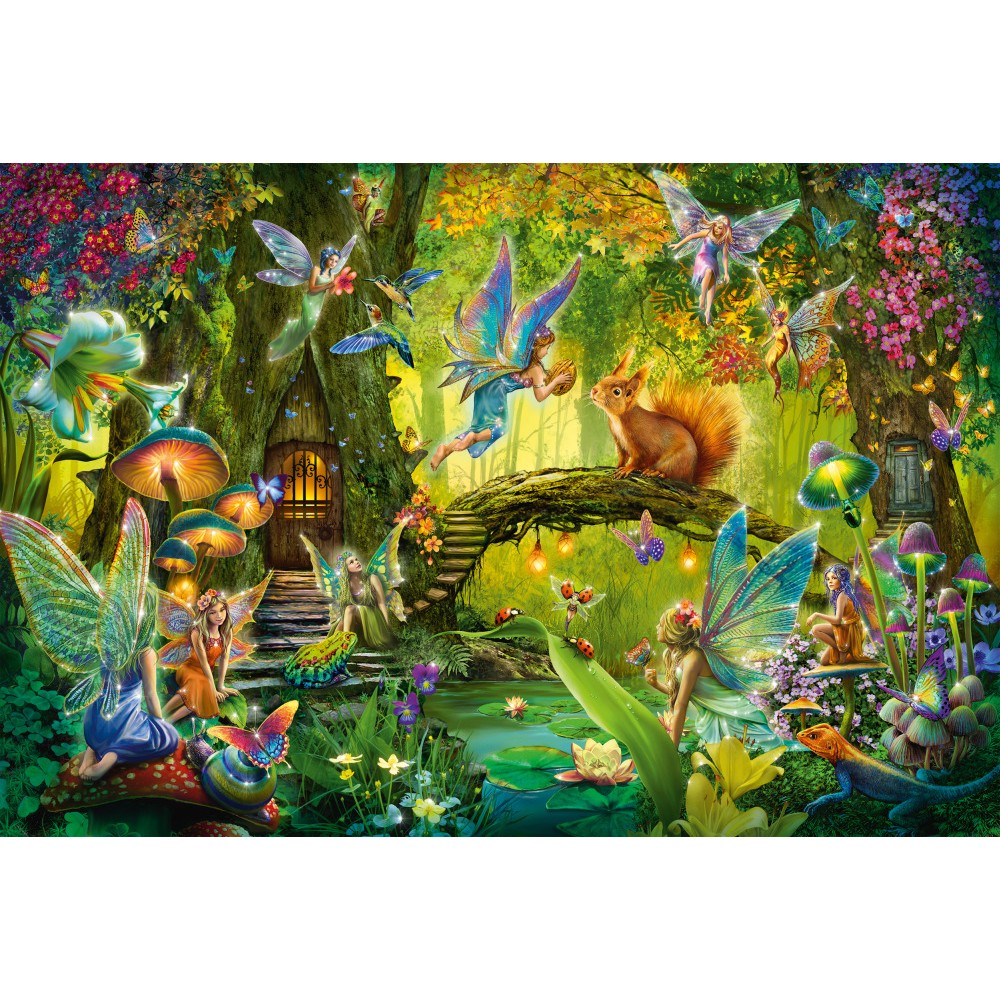 Puzzle 200 piese - Fairies In The Forest (cu bagheta magica) | Schmidt - 2