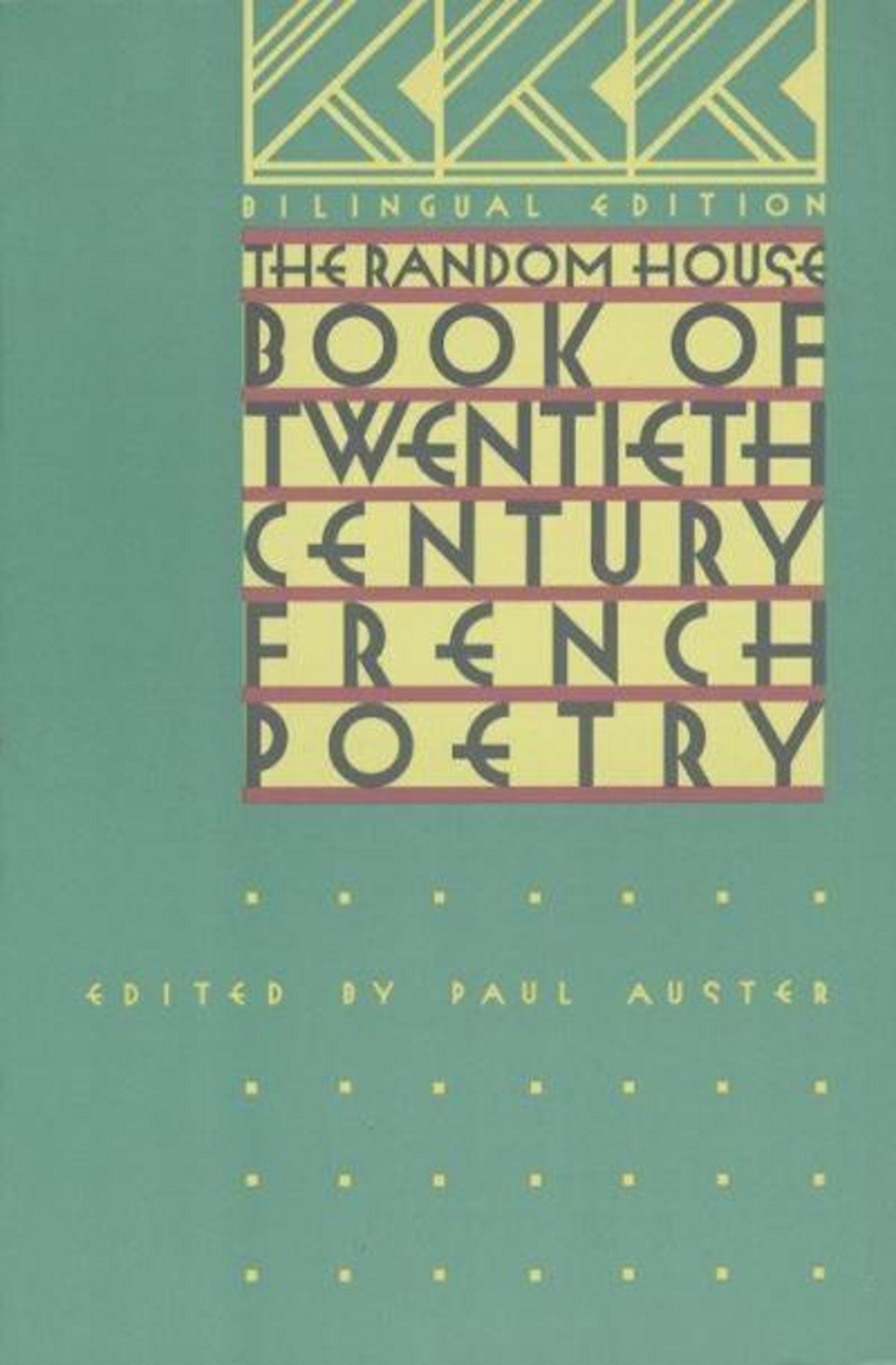 The Random House Book of 20th Century French Poetry | Paul Auster