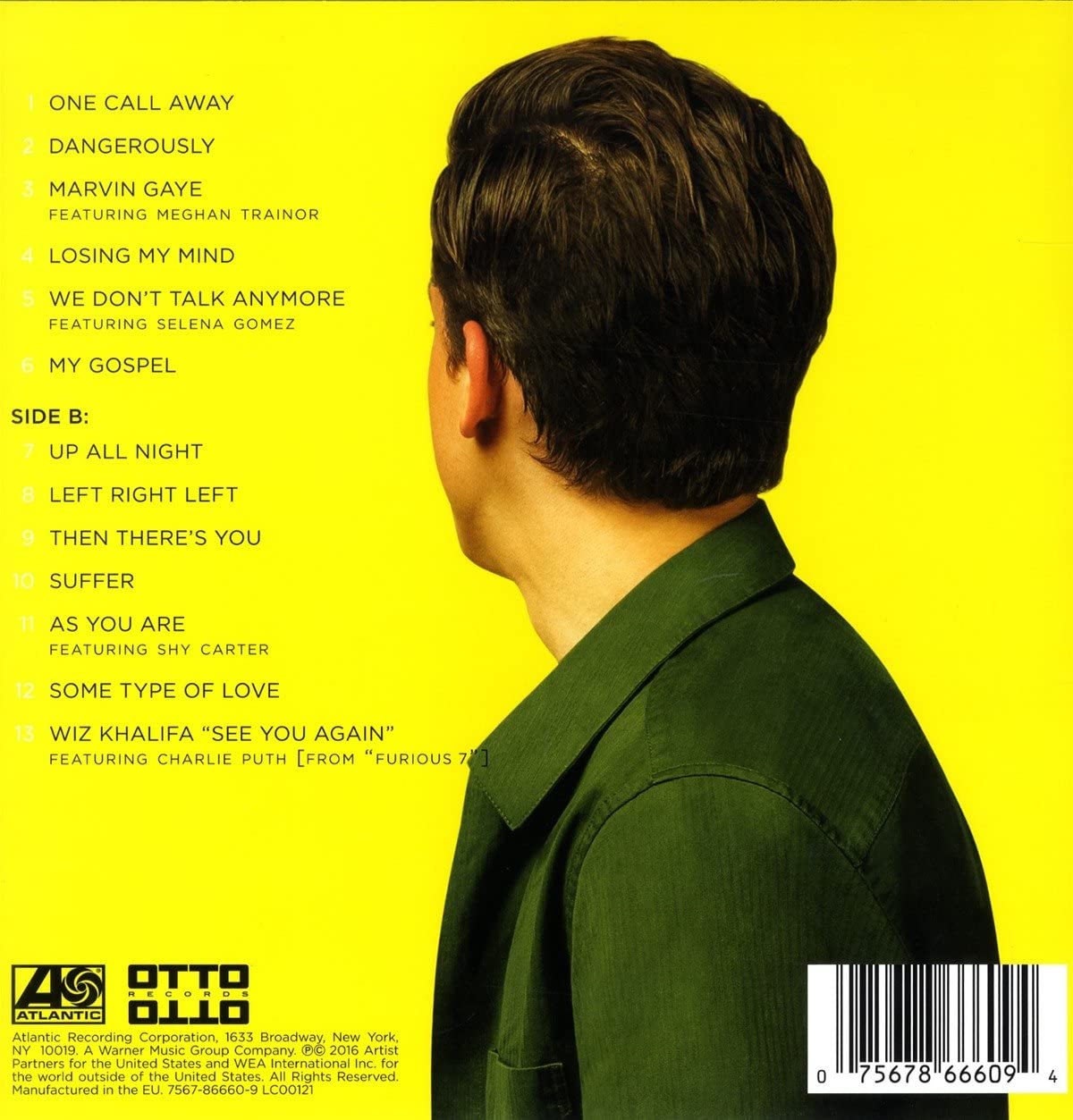 Nine Track Mind - Vinyl | Charlie Puth