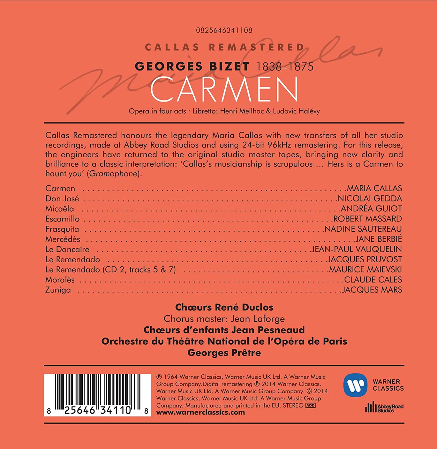 Bizet: Carmen | Maria Callas, Nicolai Gedda, Andrea Guiot, Orchestre de l\'Opera national de Paris