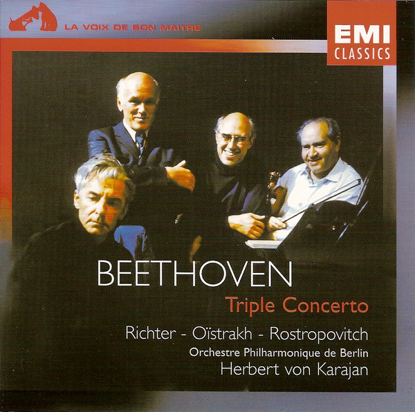Beethoven: Triple Concerto | Herbert von Karajan, Orchestre Philharmonique de Berlin, Sviatoslav Richter, David Oistrakh, Mstislav Rostropovitch