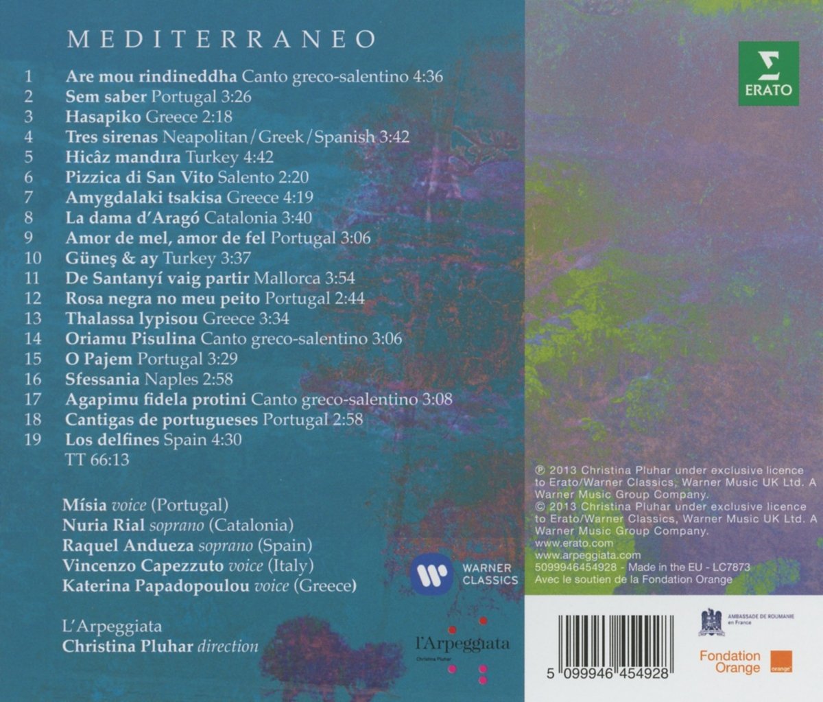 Mediterraneo | L\'Arpeggiata , Christina Pluhar - 1 | YEO