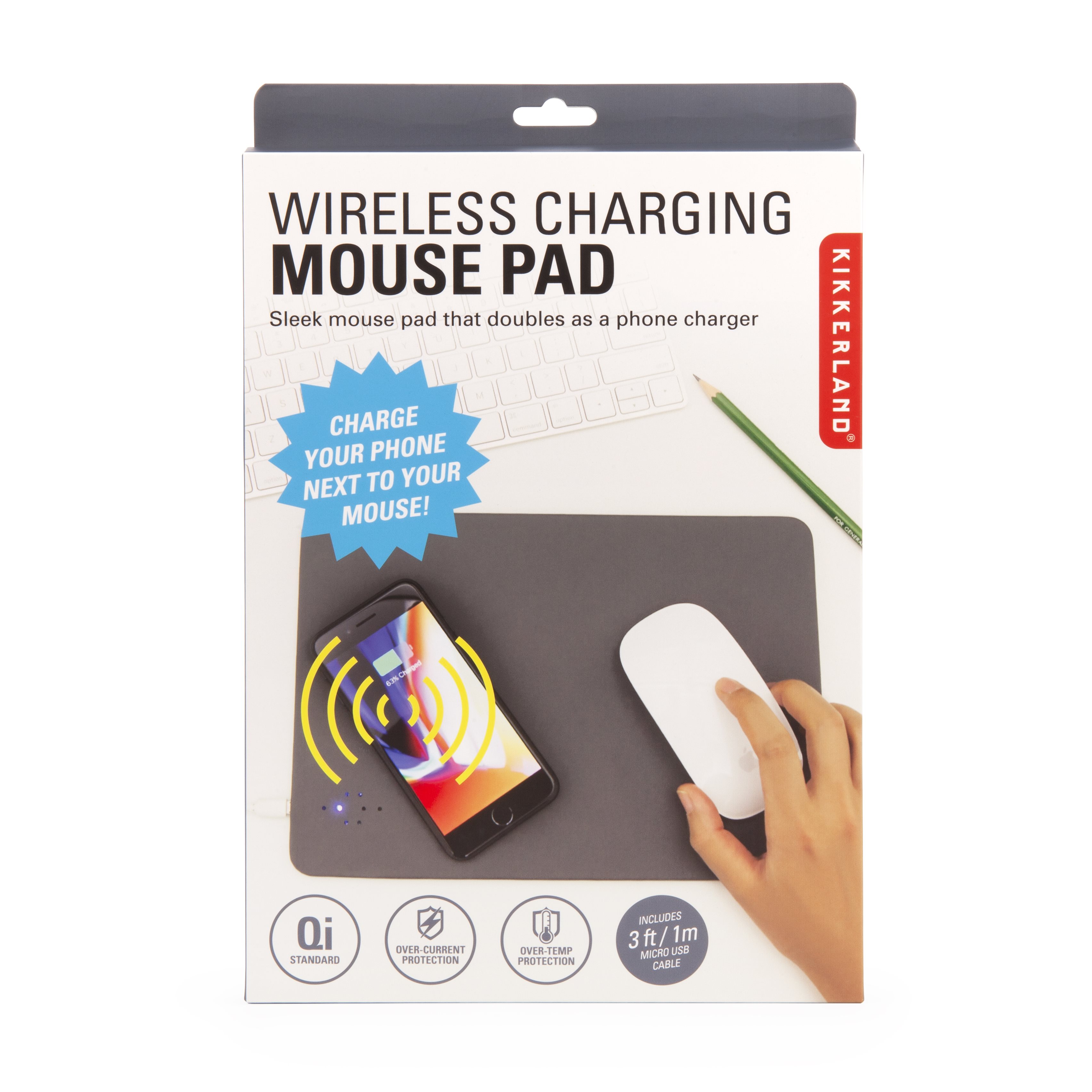 Mouse pad pentru incarcat gadgeturi wireless | Kikkerland - 1 | YEO