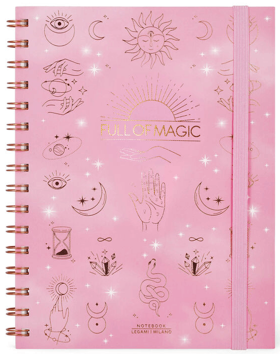 Carnet A5 - Large, Spiral, Lined - Magic | Legami - 3 | YEO