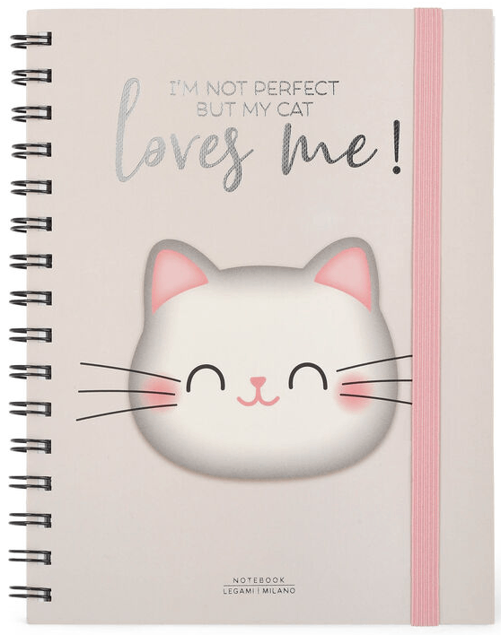 Carnet A5 - Large, Spiral, Lined - Kitty | Legami - 3 | YEO